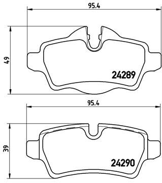 Pastiglie freno posteriore MINI MINI (R56) 11/05-01/14 /