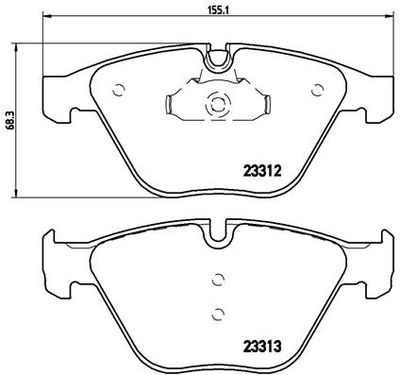Pastiglie freno anteriore BMW (brilliance) 3 series (F30