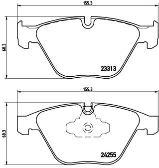 Pastiglie freno anteriore BMW (brilliance) 3 series (E90