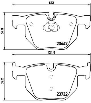 Pastiglie freno posteriore BMW X5 (E70) 02/06-07/13 / BMW