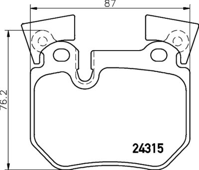 Pastiglie freno posteriore BMW 1 convertible (E88) 12/07-