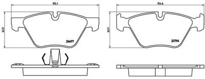 Pastiglie freno anteriore BMW (brilliance) 5 series (F10