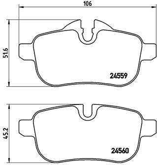 Pastiglie freno posteriore BMW Z4 roadster (E89) 02/09-08
