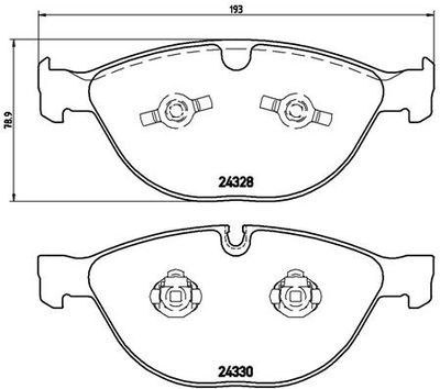 Pastiglie freno anteriore BMW 5 (E60) 12/01-03/10 / BMW