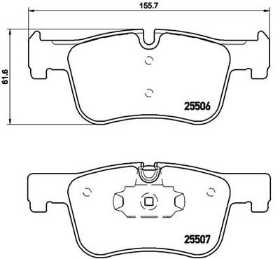 Pastiglie freno anteriore BMW (brilliance) 3 series (F30