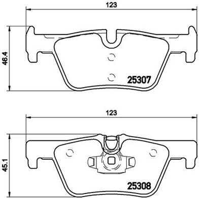 Pastiglie freno posteriore BMW (brilliance) 3 series (F30