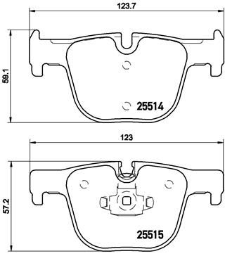 Pastiglie freno posteriore BMW (brilliance) 3 series (F30