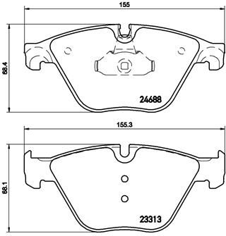 Pastiglie freno anteriore BMW (brilliance) 5 series (F10