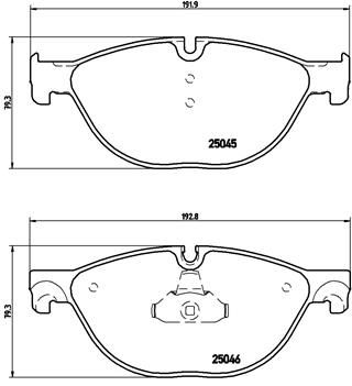 Pastiglie freno anteriore alpina B7 (F01, F02) 03/09-01/