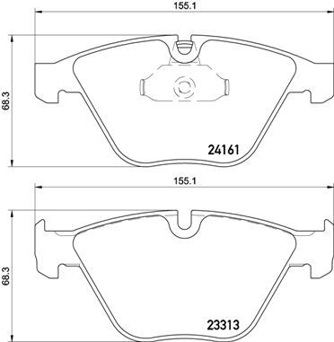 Pastiglie freno anteriore BMW 3 (E90) 02/04-02/12 / BMW