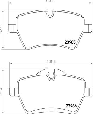 Pastiglie freno anteriore MINI MINI (R56) 11/05-01/14 /