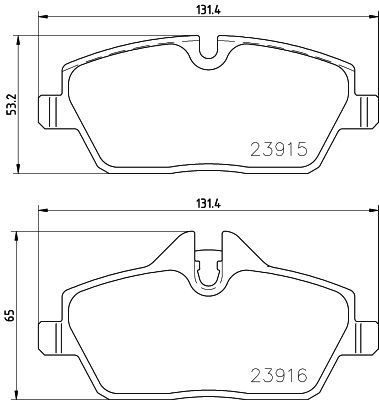 Pastiglie freno anteriore BMW i3 (I01) 08/13->