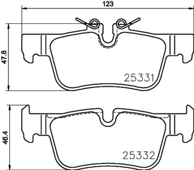 Pastiglie freno posteriore BMW (brilliance) 1 series (F52