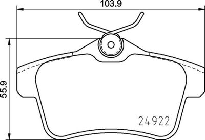 Pastiglie freno posteriore Citroën DS5 09/11-07/15 / DS d
