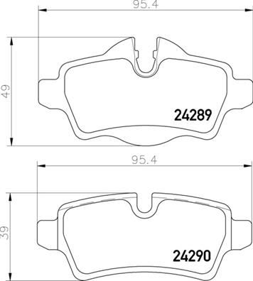 Pastiglie freno posteriore MINI MINI (R56) 11/05-01/14 /