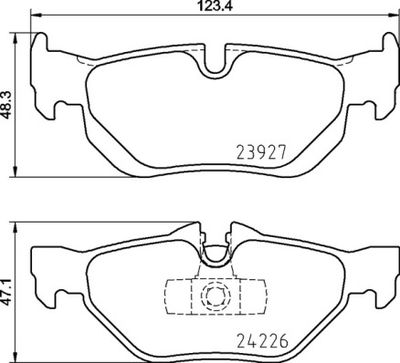 Pastiglie freno posteriore BMW 1 (E81) 09/06-09/12 / BMW