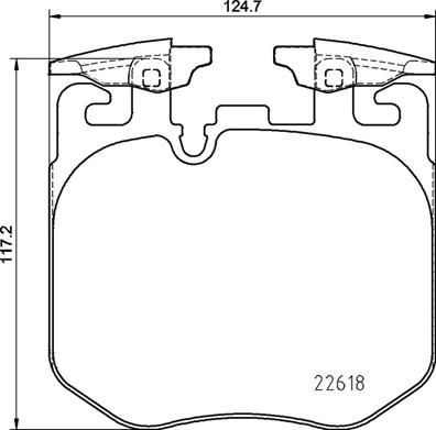 Pastiglie freno anteriore alpina B7 (G12) 02/16-> / BMW