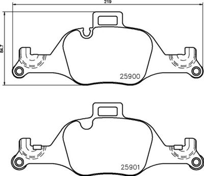 Pastiglie freno anteriore BMW 3 (G20, G80) 11/18-> / BMW