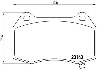 Pastiglie freno posteriore cadillac cts 03/02-12/07 / cad