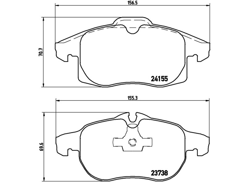 Pastiglie freno anteriore Chevrolet vectra 01/05-> / che