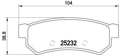 Pastiglie freno posteriore buick (sgm) excelle estate 01/