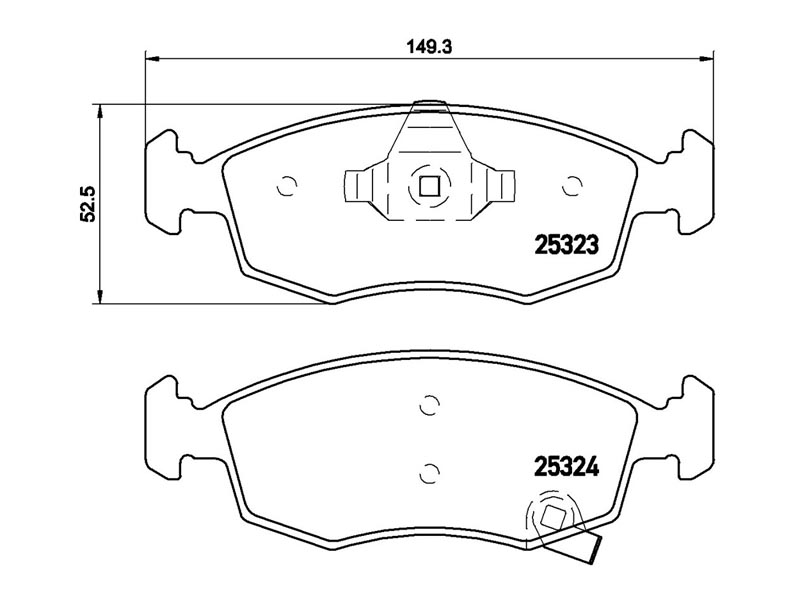 Pastiglie freno anteriore Chrysler ypsilon 05/11-> / fia