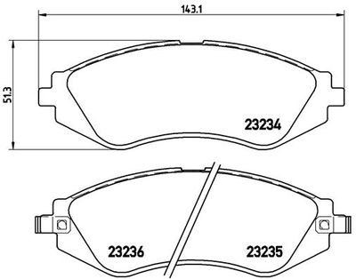 Pastiglie freno anteriore buick (sgm) excelle estate 01/