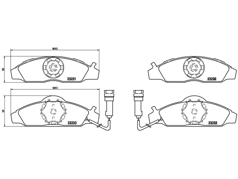 Pastiglie freno anteriore Daewoo korando (kj) 11/98-> /