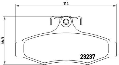 Pastiglie freno posteriore Chevrolet nubira estate 01/05-