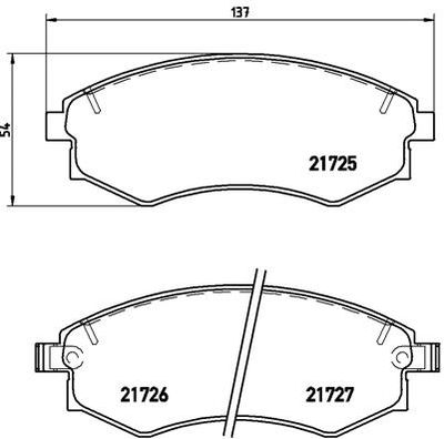 Pastiglie freno anteriore Daewoo rexton (gab_) 04/02-> /