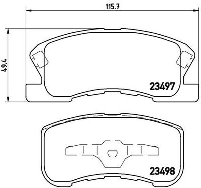Pastiglie freno anteriore Daihatsu max (L95_, L96_) 06/0