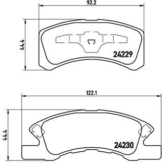 Pastiglie freno anteriore Daihatsu cuore V (L7_) 10/98-0