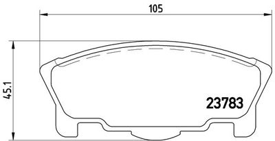 BREMBO P 16 014 / Kit pastiglie freno, Freno a disco PRIME LINE