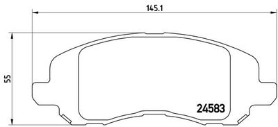 Pastiglie freno anteriore Chrysler (bbdc) sebring 01/07-