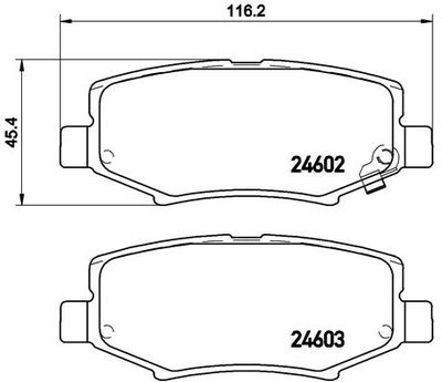 Pastiglie freno posteriore Dodge nitro 09/06-12/12 / Jeep