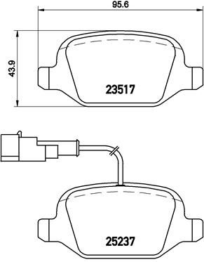 Pastiglie freno posteriore Alfa Romeo mito (955_) 08/08->