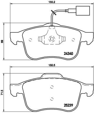 Pastiglie freno anteriore Alfa Romeo Giulietta (940_) 04