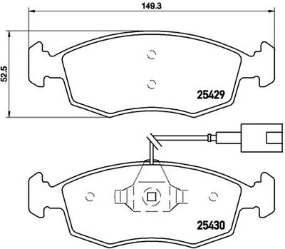 Pastiglie freno anteriore Fiat 500 (312_) 07/07-> / Fiat