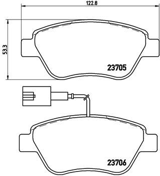 Pastiglie freno anteriore Alfa Romeo mito (955_) 08/08->