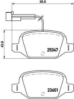 Pastiglie freno posteriore Abarth 500 / 595 / 695 (312_)