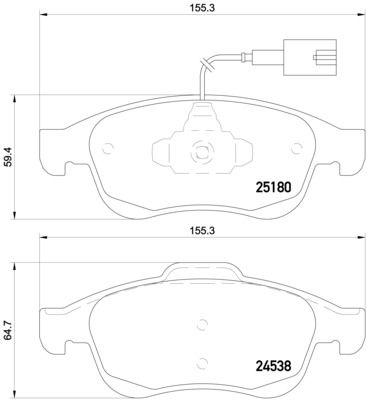 Pastiglie freno anteriore Alfa Romeo Giulietta (940_) 04