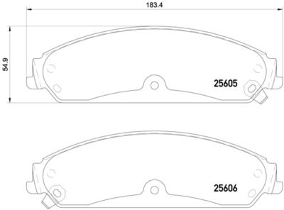 Pastiglie freno anteriore Chrysler 200 convertible 01/10