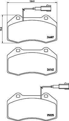 Pastiglie freno anteriore Alfa Romeo 4C (960_) 03/13-> /