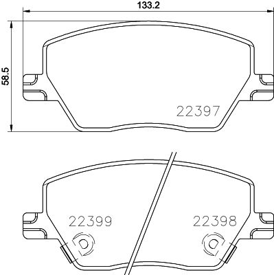 Pastiglie freno anteriore Dodge neon 08/16-> / Fiat Tipo