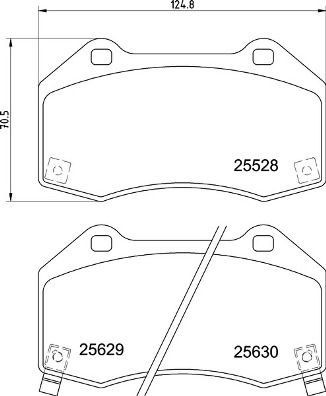 Pastiglie freno anteriore Abarth 124 spider (348_) 03/16