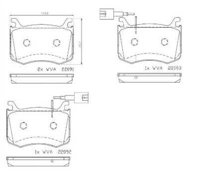 Pastiglie freno anteriore Alfa Romeo Giulia (952_) 10/15