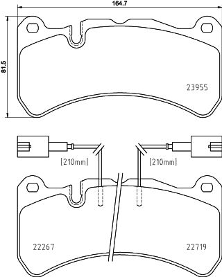 Pastiglie freno anteriore Alfa Romeo Giulia (952_) 10/15