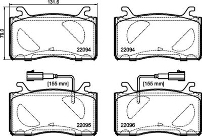 Pastiglie freno anteriore Alfa Romeo Giulia (952_) 10/15
