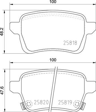 Pastiglie freno posteriore Fiat Tipo estate (356_) 03/16-