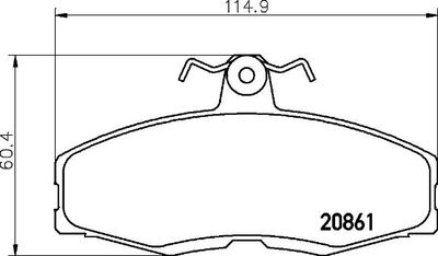 Pastiglie freno anteriore Ford sierra hatchback (gbc) 08